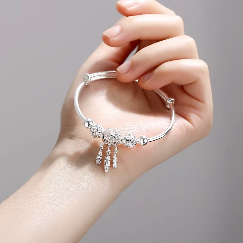 Lunaria™ — Pulsera Estilo Plata 925 con Atrapasueños Energético (2x1 Solo Hoy)