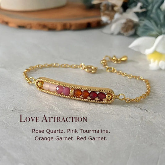 Pulsera Love Attraction™ Amuleto de amor infinito bañado en 18K (2x1 Limitado)