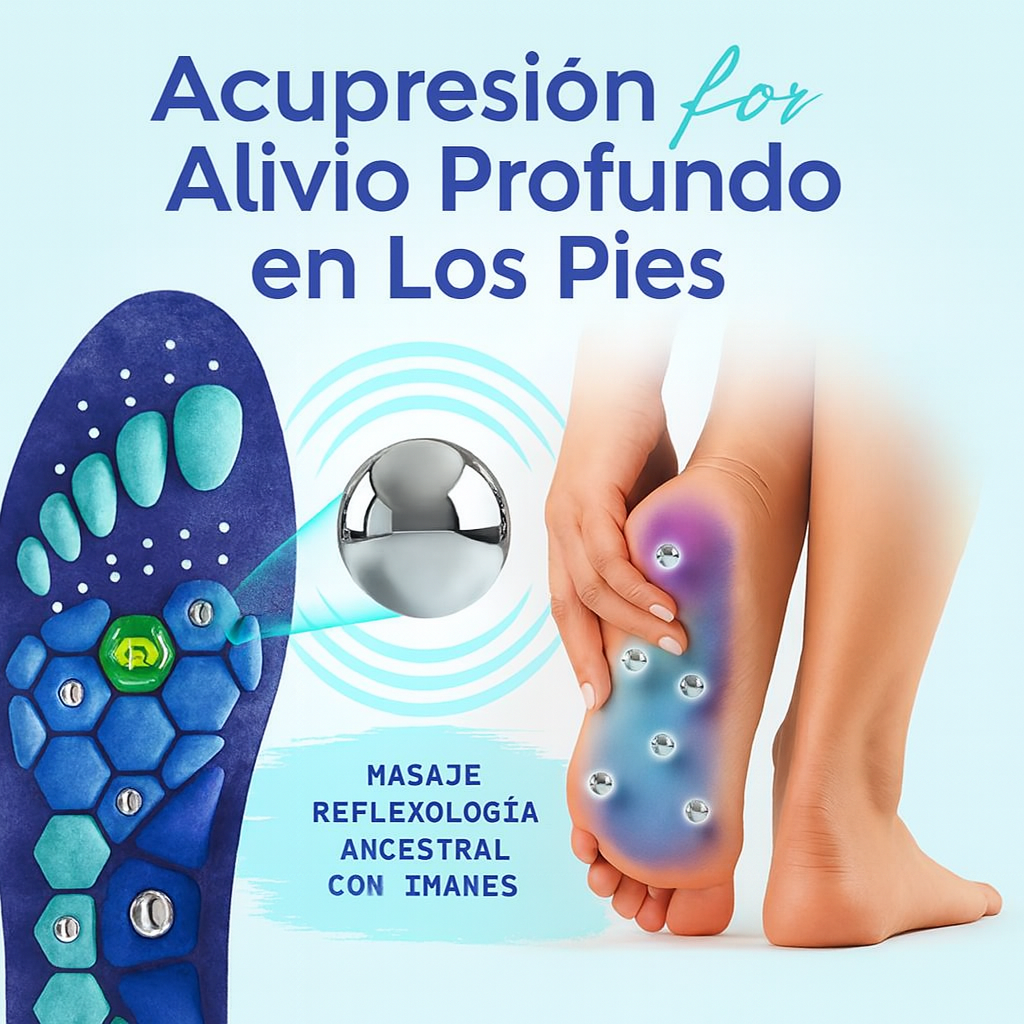 Plantillas Magnéticas Akusoli™ — masaje, soporte y alineación en cada paso