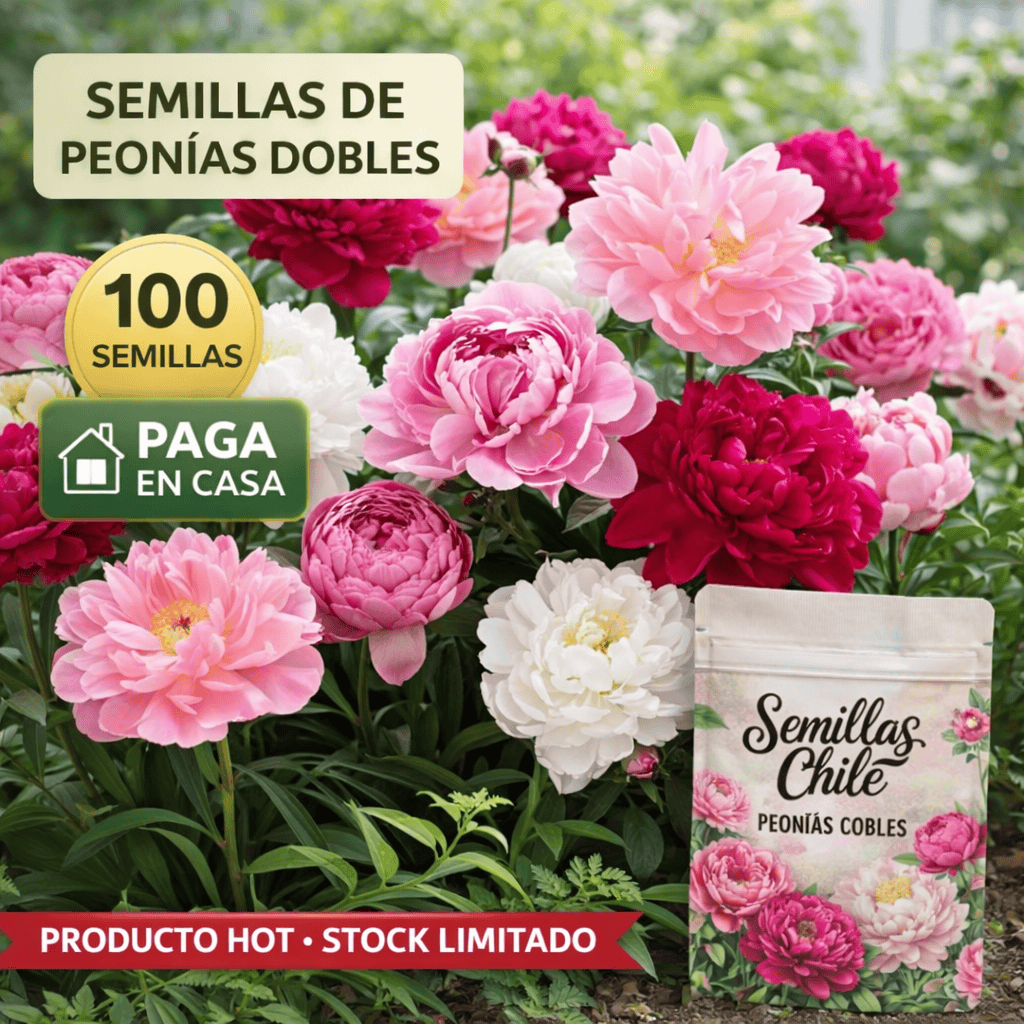 🌼 Semillas de FLOR DE PEONÍAS🔥 1 paquete – aprox. 100 semillas 🌱 (5 gr.)