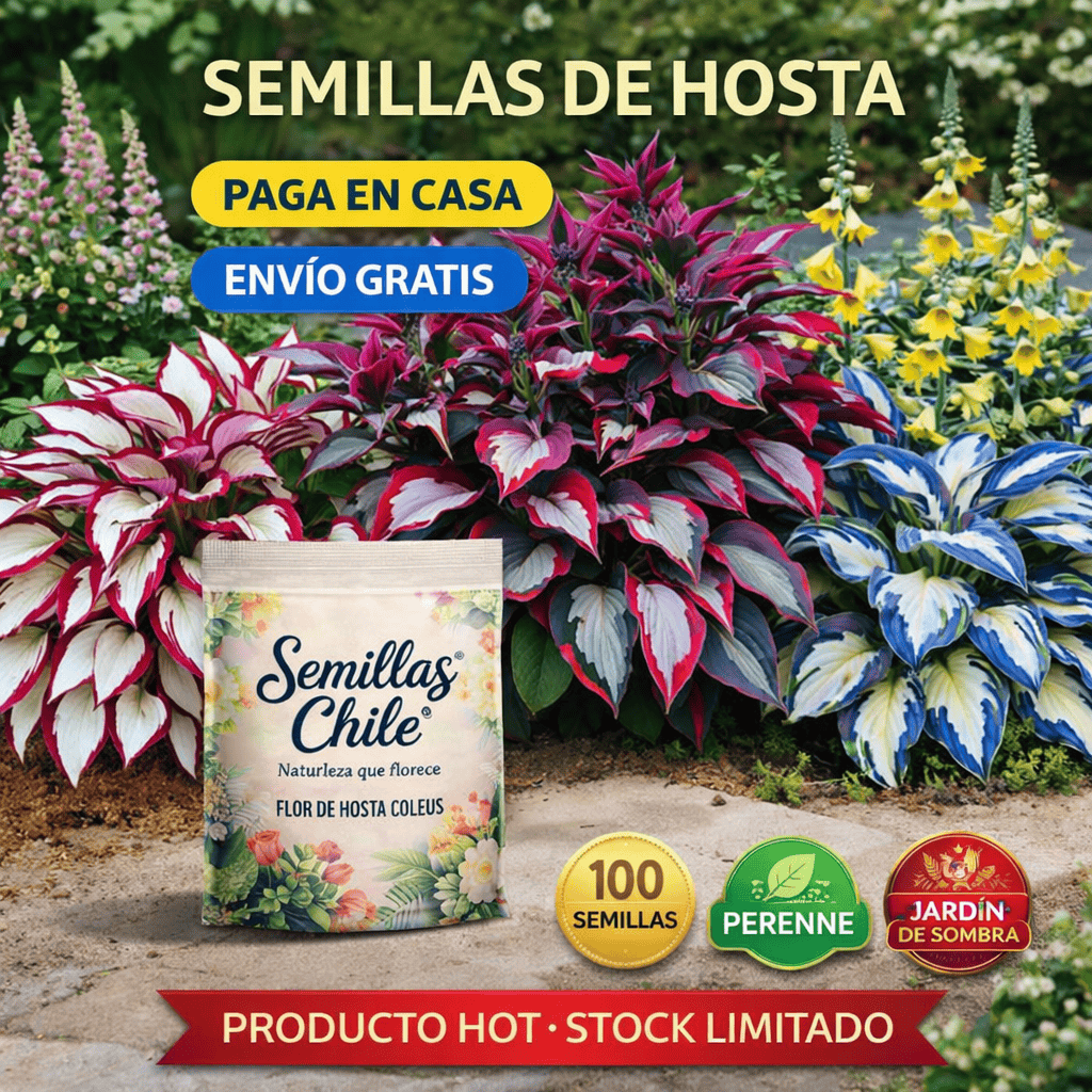 🌿Semillas de Hosta Coleus para jardines de sombra exuberantes💖🔥1 paquete - 100 semillas Aprox. (5 gr.)