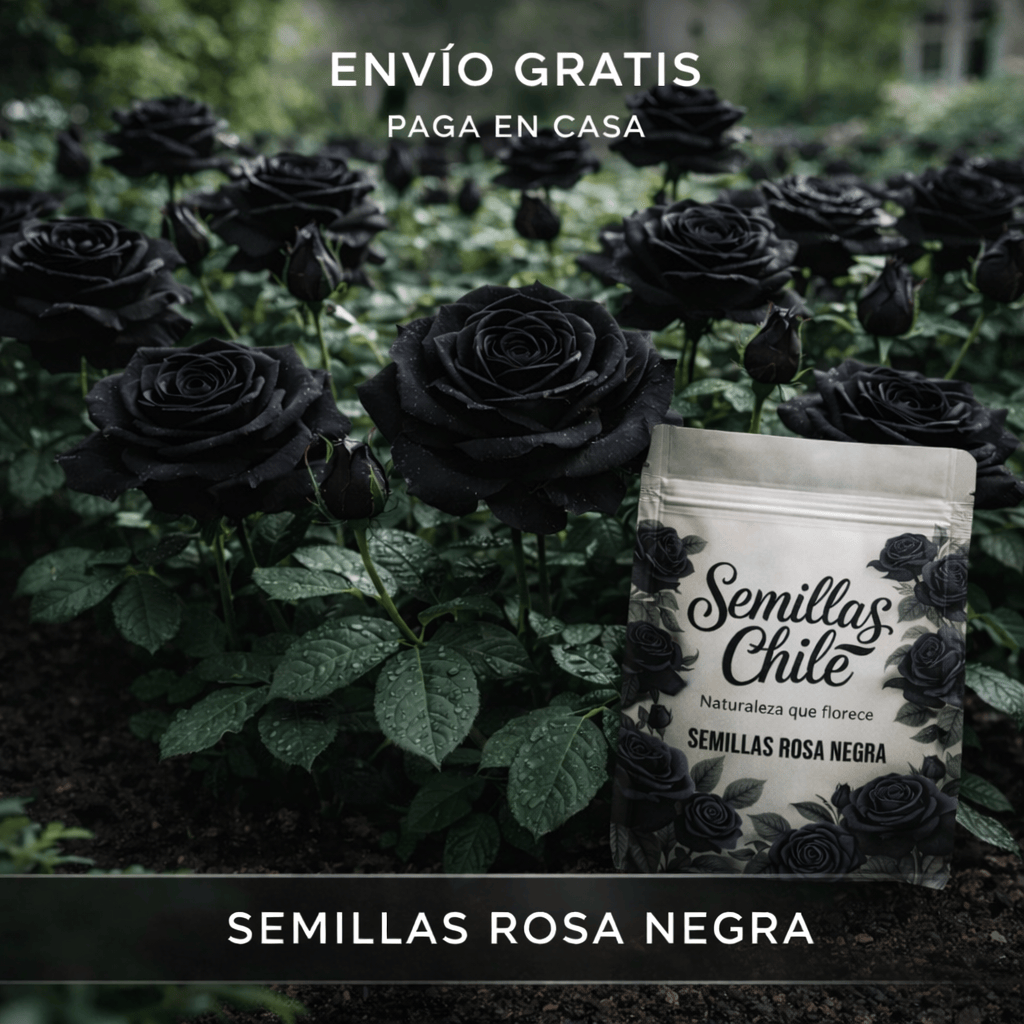 🌹🖤 Semillas de ROSA NEGRA 🔥 1 paquete – aprox. 100 semillas 🌱 (5 gr.)