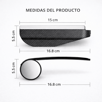 ClearView Pro™ – Espejo Retrovisor 360° Antipunto Ciego. (iNCLUYE Par izq + Der)