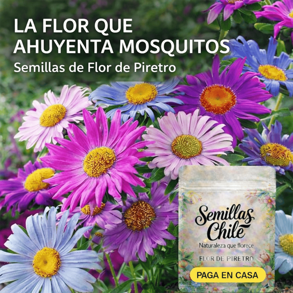 🌼 Semillas de FLOR DE PIRETRO 🔥 1 paquete – aprox. 100 semillas 🌱 (5 gr.)