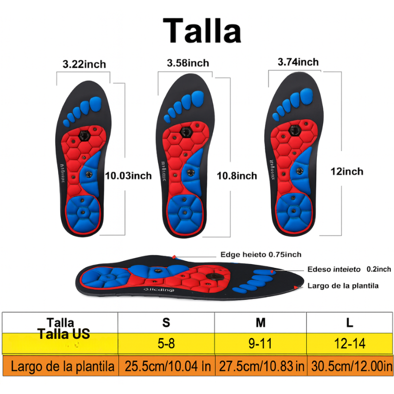Plantillas Magnéticas Akusoli™ — masaje, soporte y alineación en cada paso