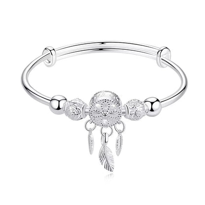 Lunaria™ — Pulsera Estilo Plata 925 con Atrapasueños Energético (2x1 Solo Hoy)