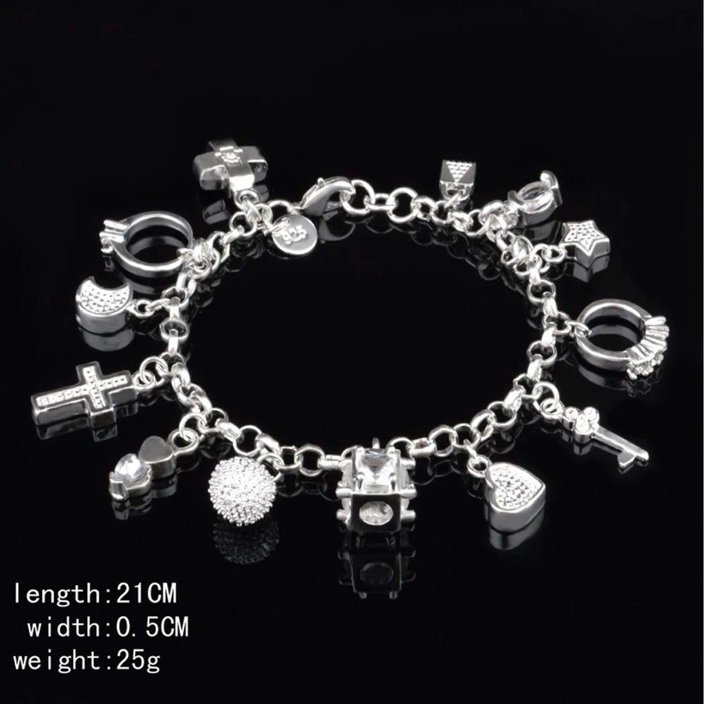 Amatista™ — Pulsera de Plata 925 con 13 Amuletos (2x1 Limitado)